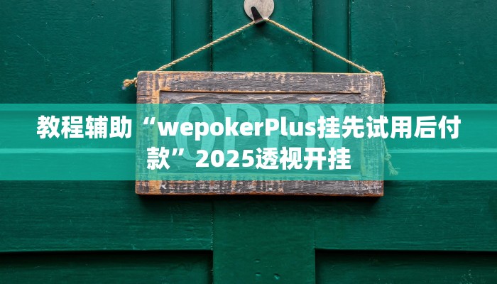 教程辅助“wepokerPlus挂先试用后付款”2025透视开挂