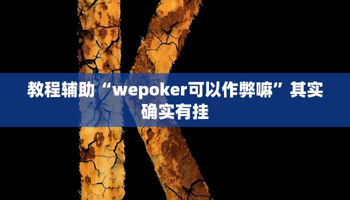 教程辅助“wepoker可以作弊嘛”其实确实有挂