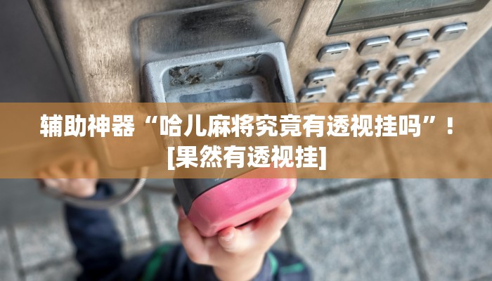 辅助神器“哈儿麻将究竟有透视挂吗”![果然有透视挂]