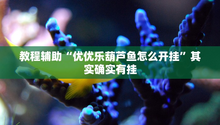 教程辅助“优优乐葫芦鱼怎么开挂”其实确实有挂