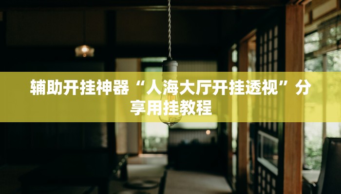 辅助开挂神器“人海大厅开挂透视”分享用挂教程 辅助开挂神器“人海大厅开挂透视”分享用挂教程