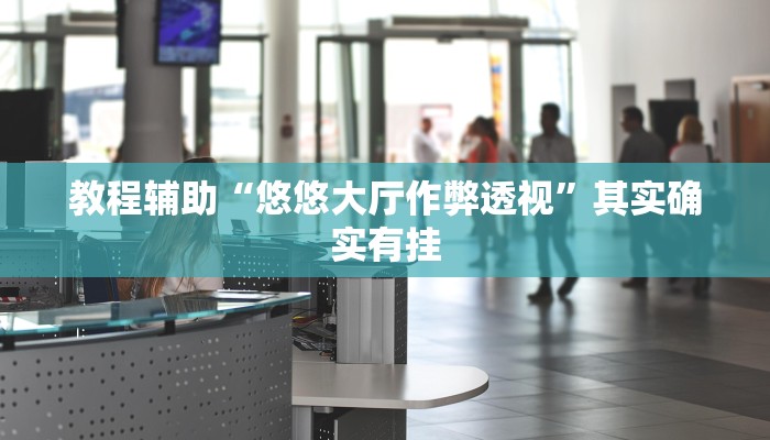 教程辅助“悠悠大厅作弊透视”其实确实有挂