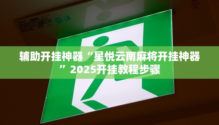 辅助开挂神器“星悦云南麻将开挂神器”2025开挂教程步骤