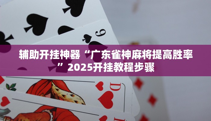 辅助开挂神器“广东雀神麻将提高胜率”2025开挂教程步骤 辅助开挂神器“广东雀神麻将提高胜率”2025开挂教程步骤