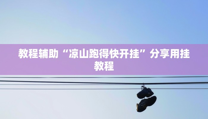 教程辅助“凉山跑得快开挂”分享用挂教程